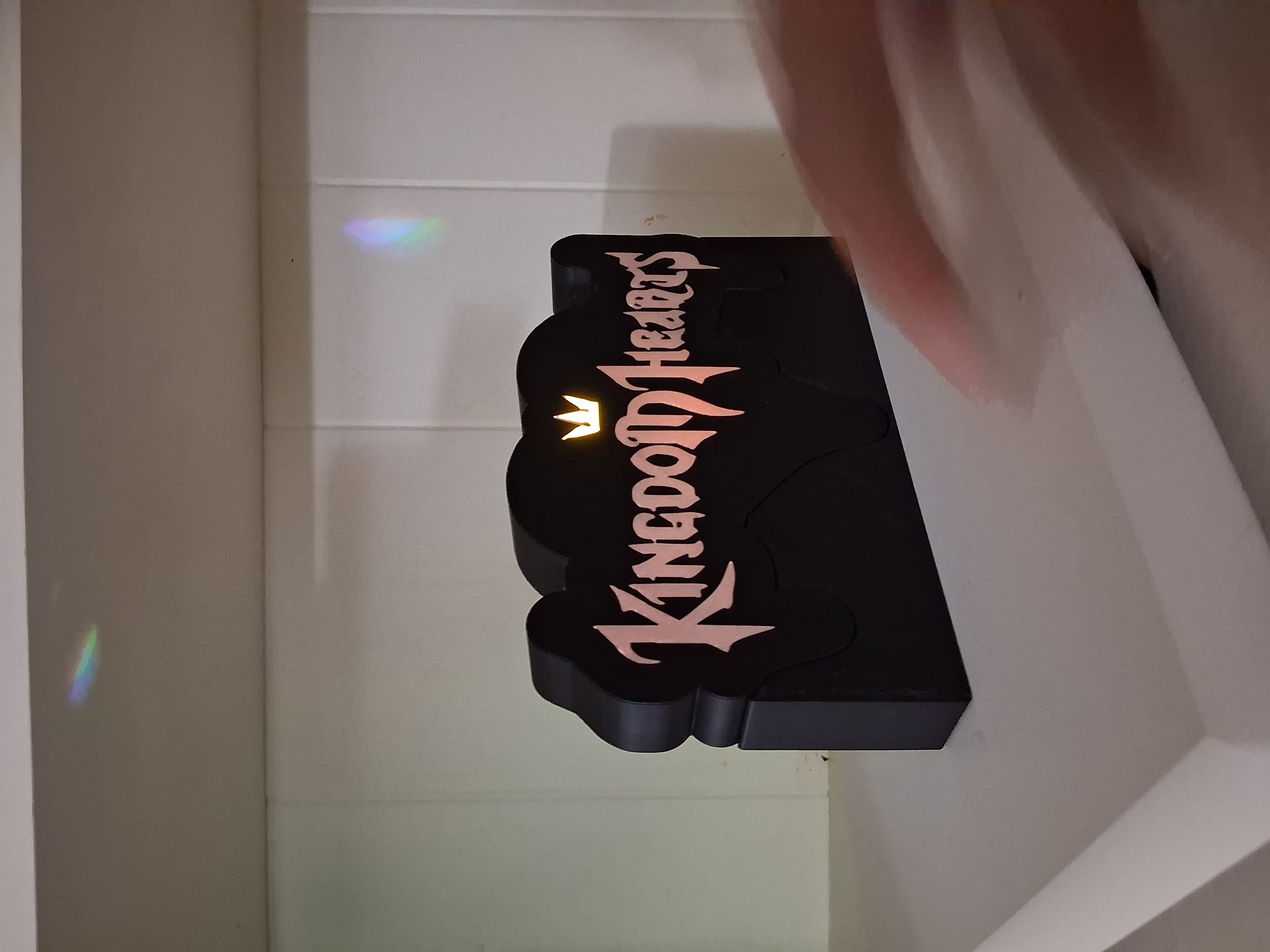 Kingdom Hearts LED light box – custom 3D printed – Lit Layer Creations